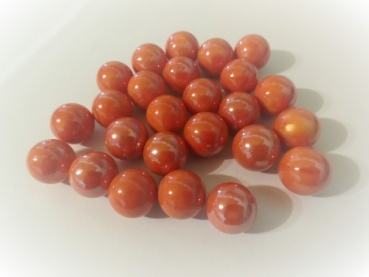 Red opaque iridescent 16mm